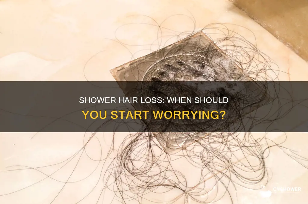 how much is too much hair loss in shower