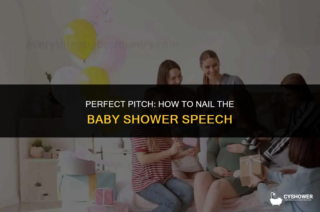 how much pitch in baby shower