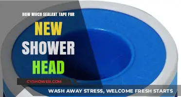 Choosing the Right Amount of Sealant Tape for Your New Shower Head