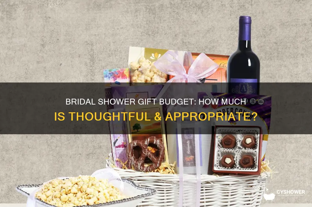 how much shiukd i soend on a bridal shower guft