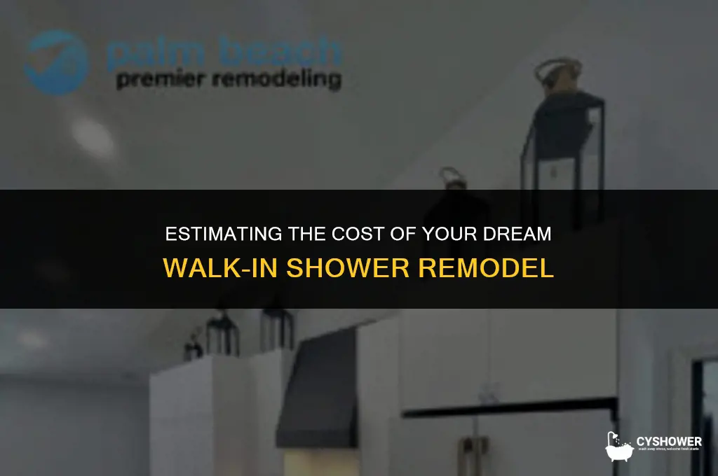 how much should a walk in shower remodel cost