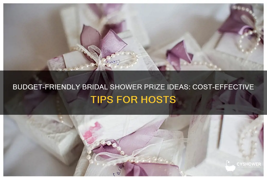 how much should bridal shower prizes cost