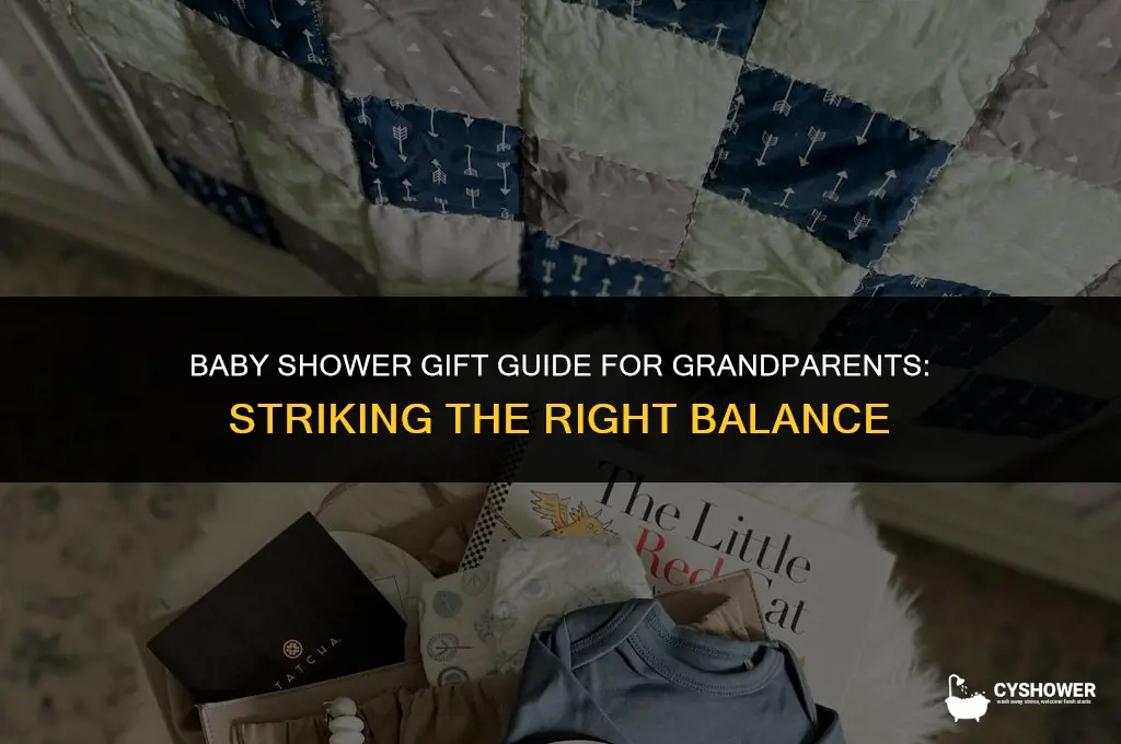 how much should grandparents spend on baby shower gift