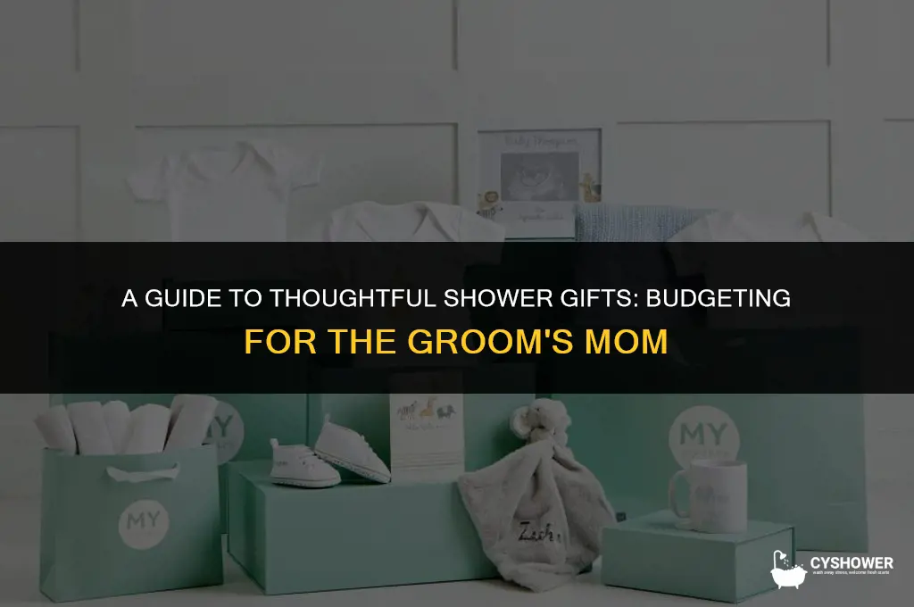 how much should grooms mother spend on a shower gift