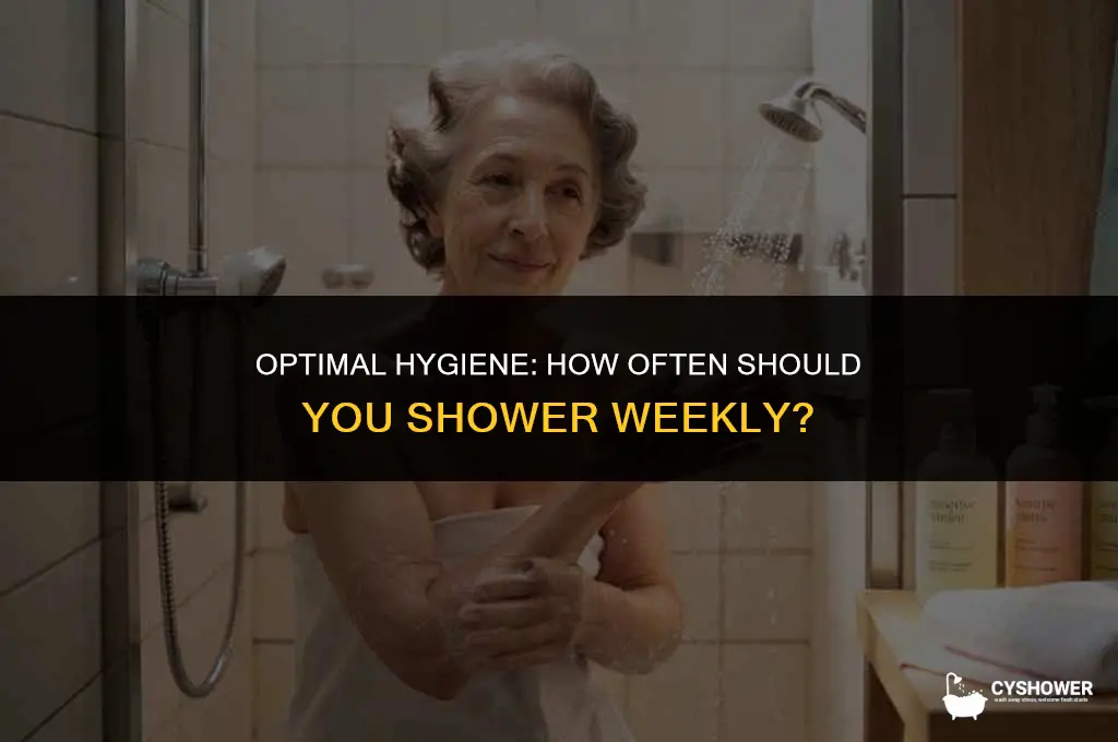 how much should i shower a week