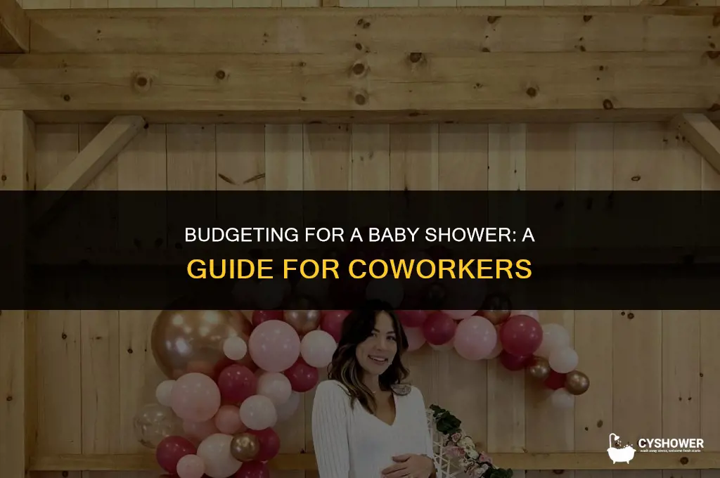 how much should i spend on baby shower for coworker