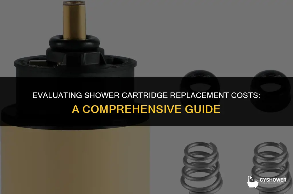 how much should it cost to replace a shower cartridge