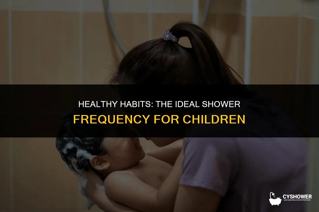 how much should kids shower a week