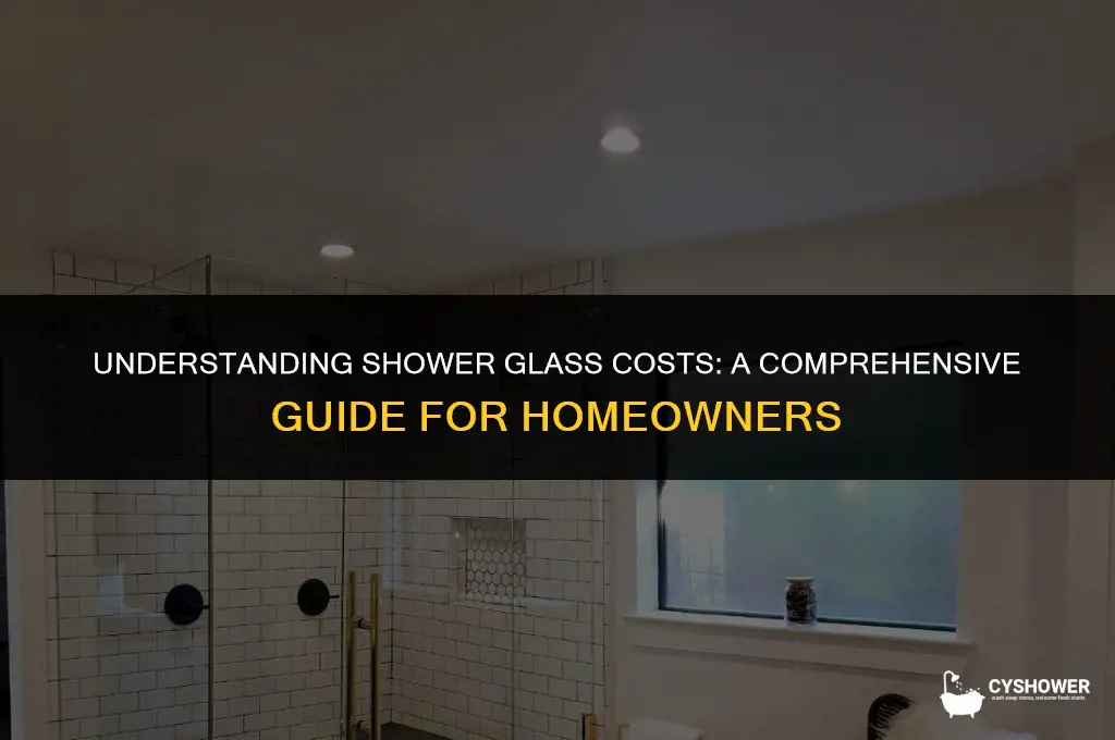 how much should shower glass cost