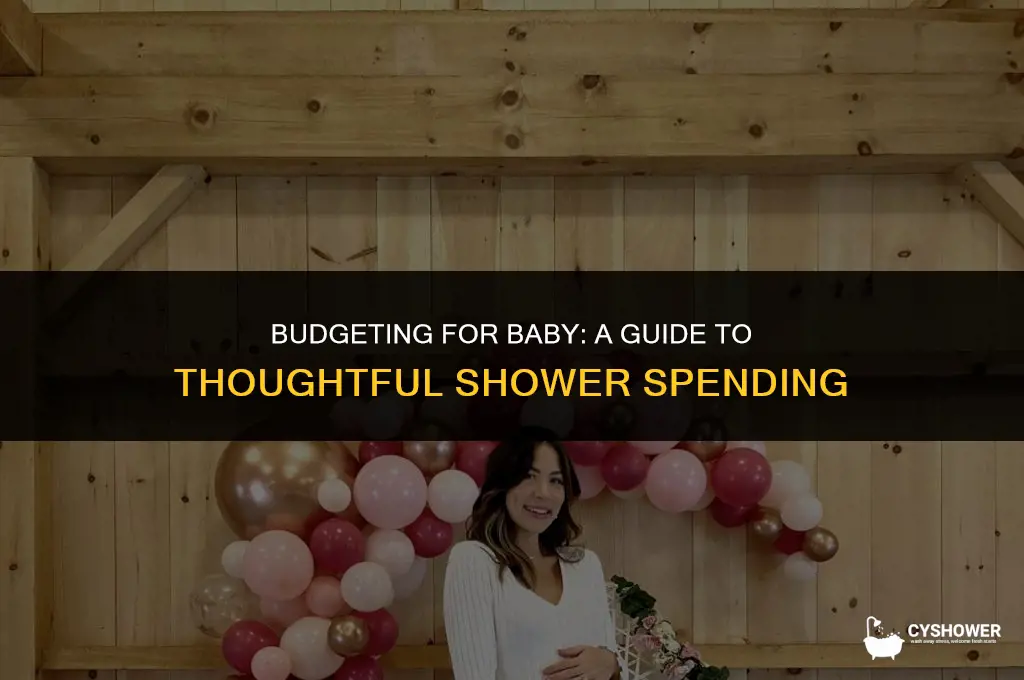 how much should the aunt spend at a baby shower