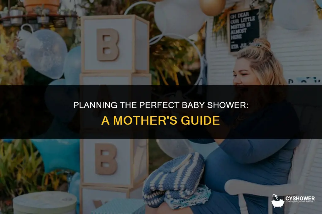 how much should the mother plan the baby shower