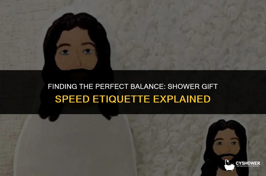 how much should you speed on a shower gift