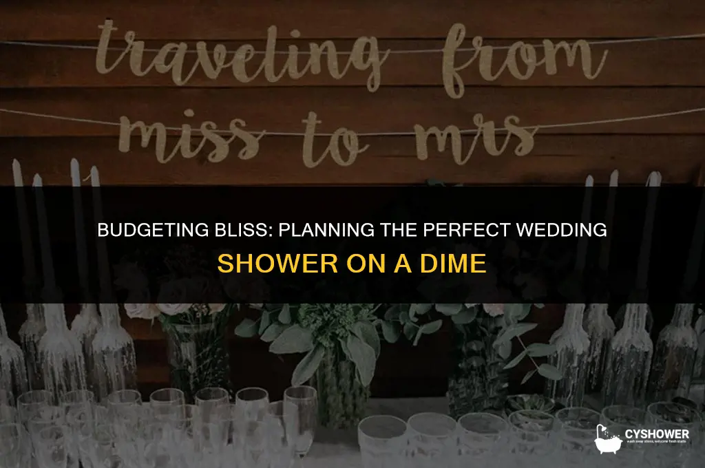 how much should you spend on a wedding shower