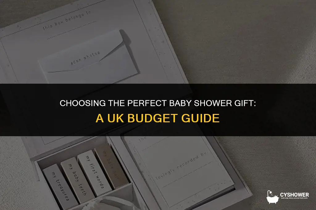 how much should you spend on baby shower gift uk