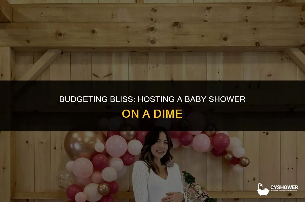 how much should you spend on hosting a baby shower