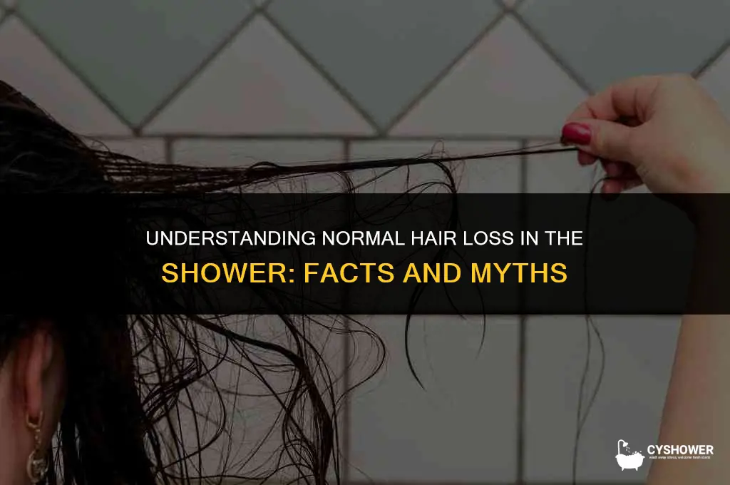 how much shower hair loss is normal