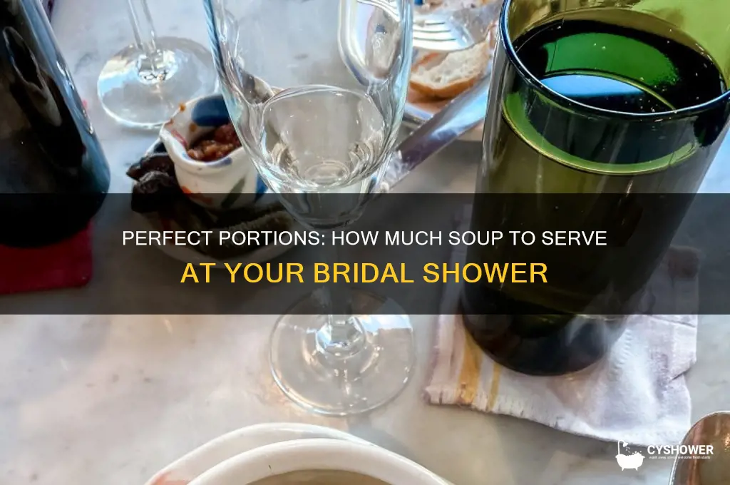 how much soup for bridal shower