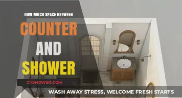 Optimizing Bathroom Layout: Ideal Space Between Counter and Shower
