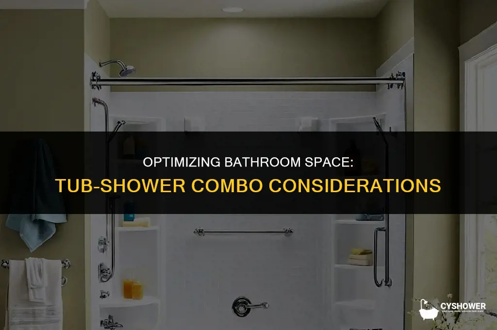 how much space do you need for tub in shower