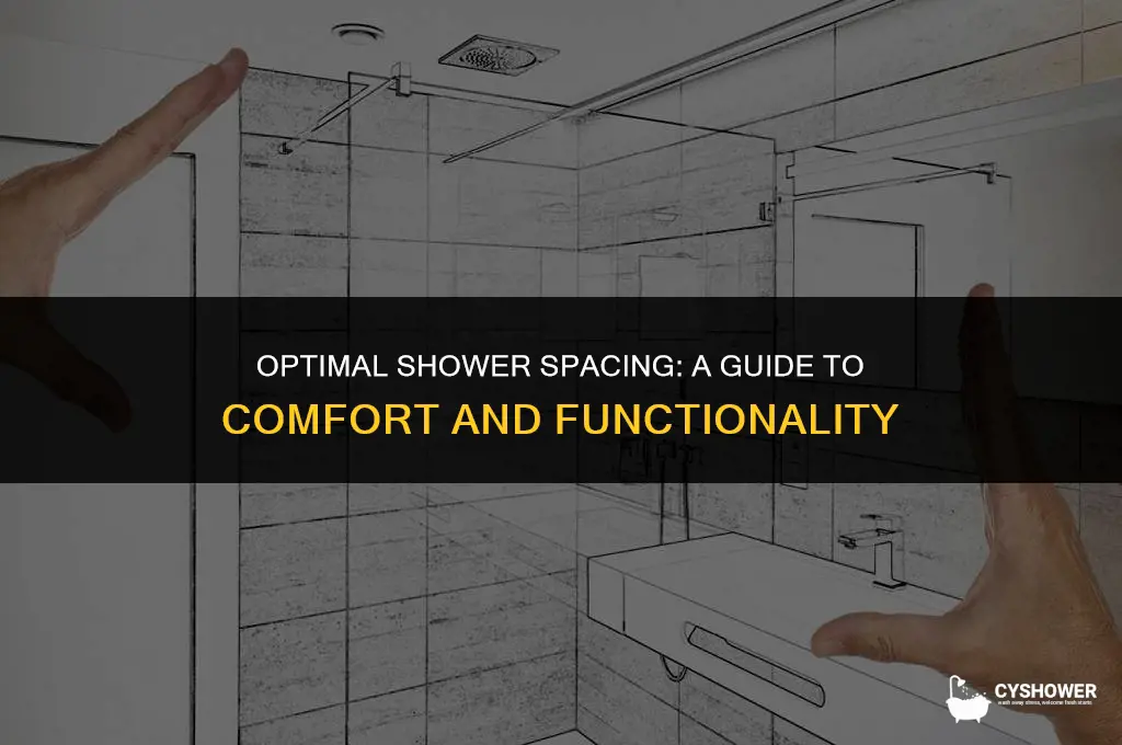 how much space to leave at top of shower