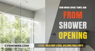 Optimal Placement: Space Your Towel Bar Perfectly from the Shower Opening