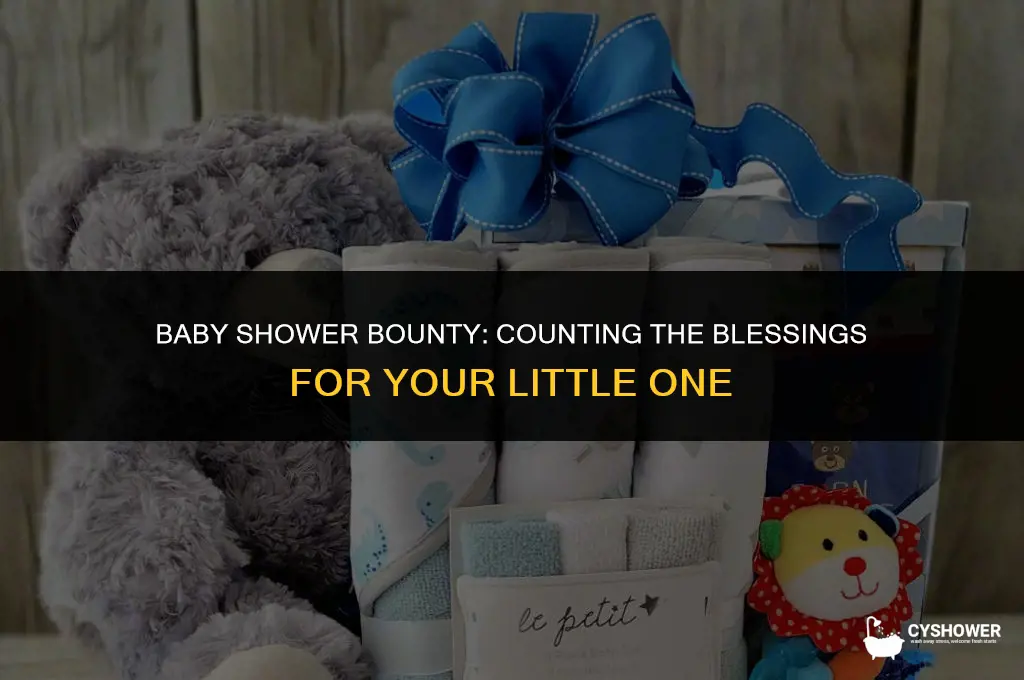 how much stuff did you get at your baby shower