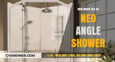 Neo Angle Shower Tiling: Calculating Tile Needs for 42-Inch Installations