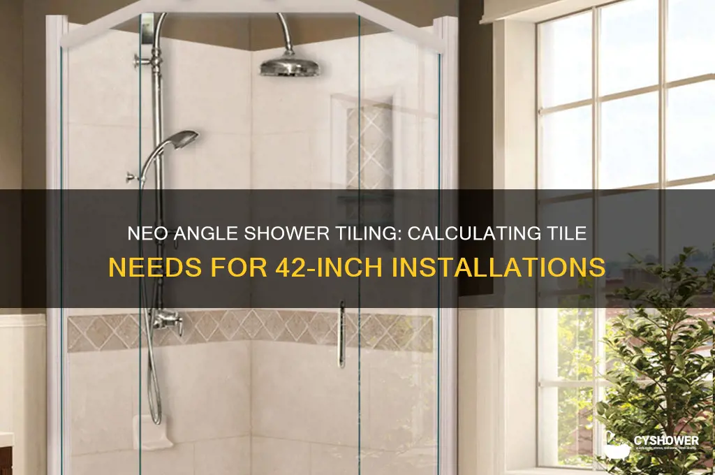 how much tile 42 neo angle shower