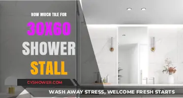 Calculating Tile Quantity for a 30x60 Shower Stall Installation