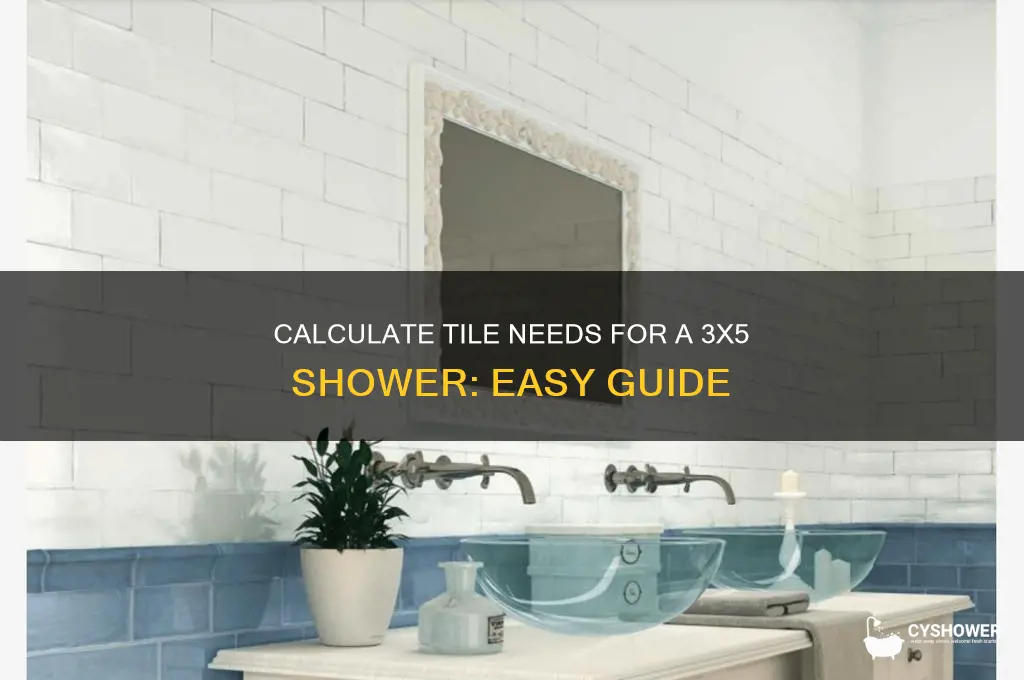 how much tile for 3x5 shower calculator