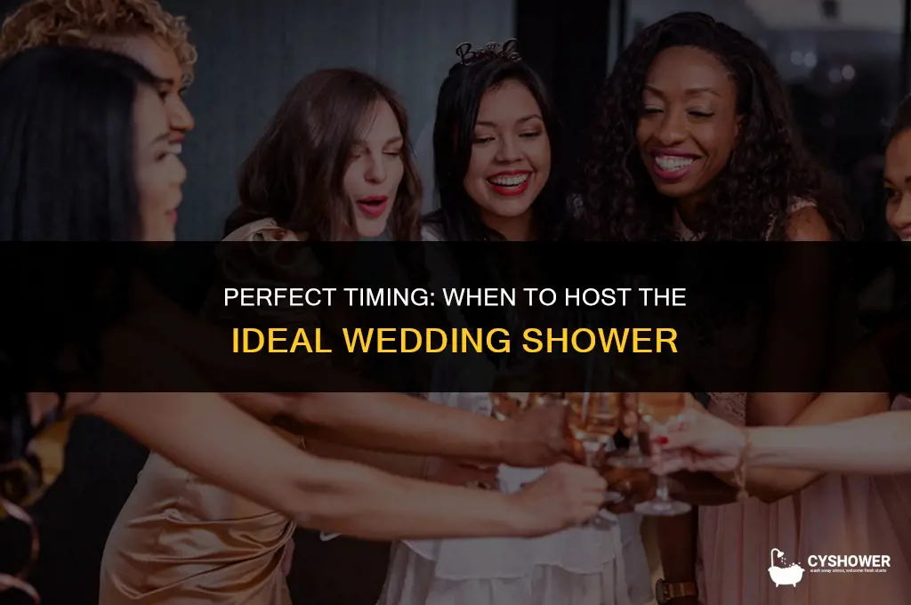 how much time before wedding to have the shower