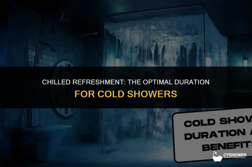 how much time cold shower