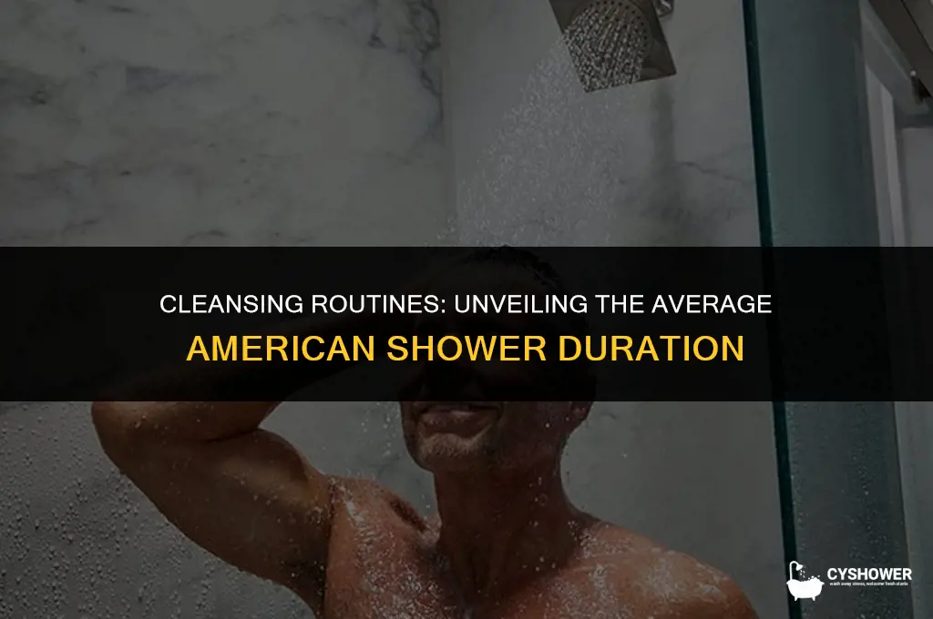 how much time do american spend in shower