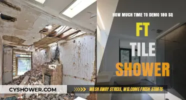 Efficiently Demoing a 180 Sq Ft Tile Shower: Timeframe and Tips