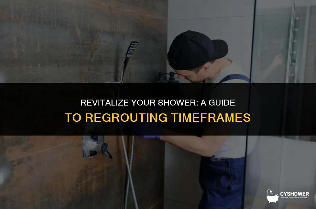 how much time to regrout a shower