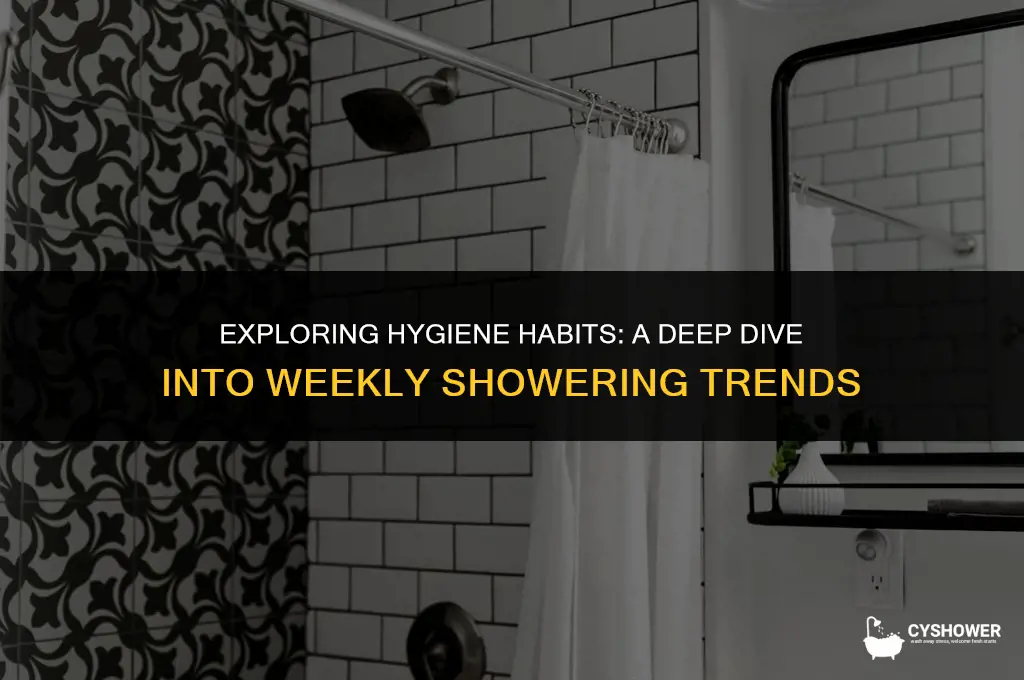 how much times do people shower per week