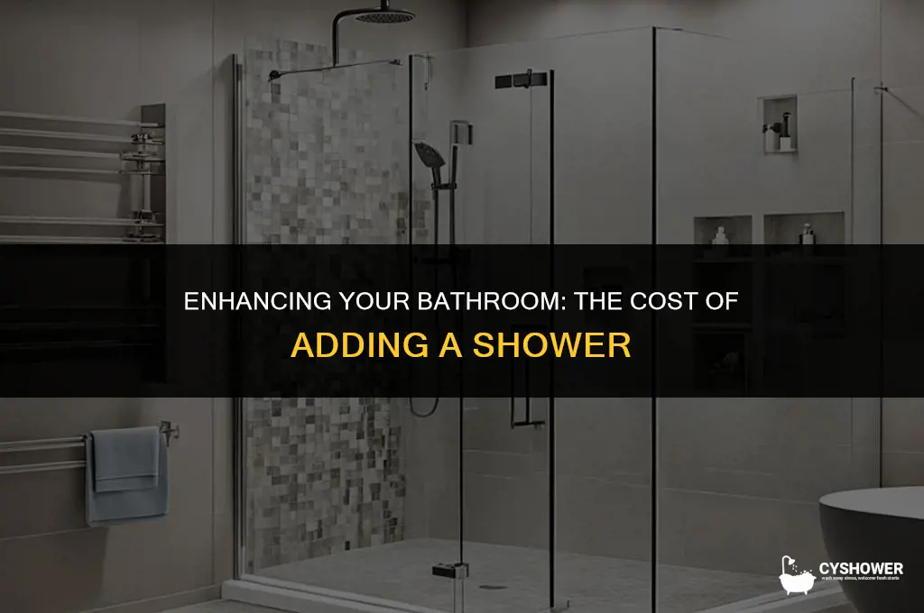 how much to ad shower to bathroom