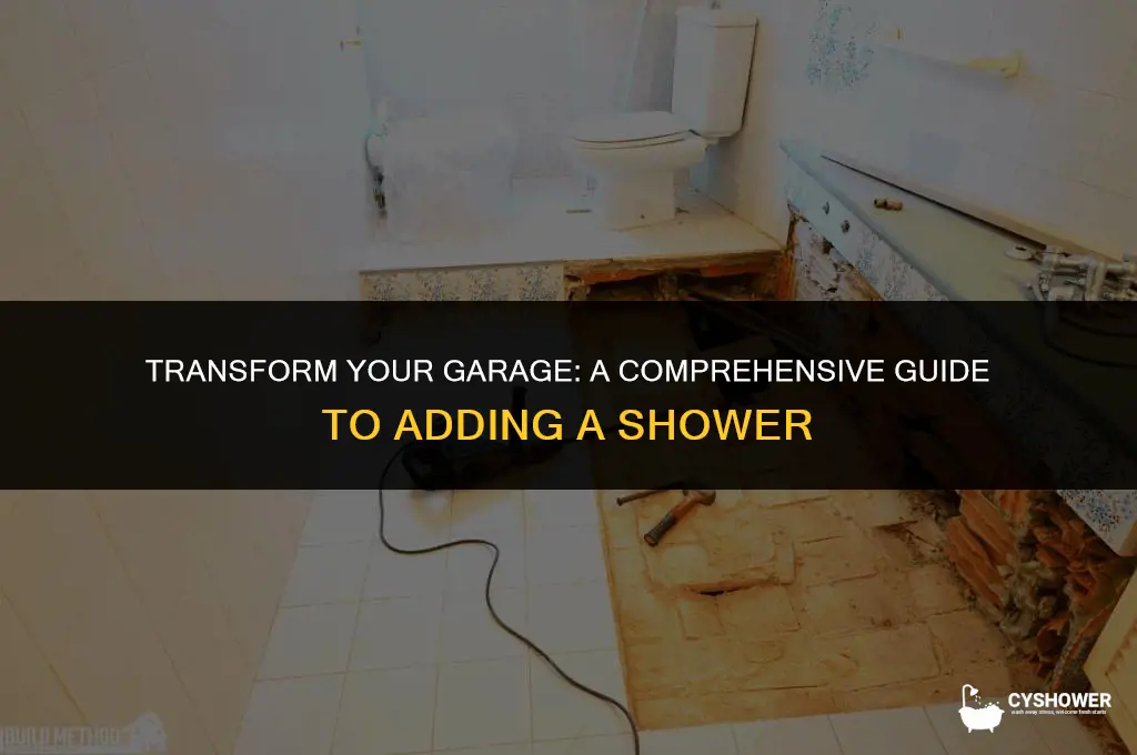 how much to add a shower in a garage
