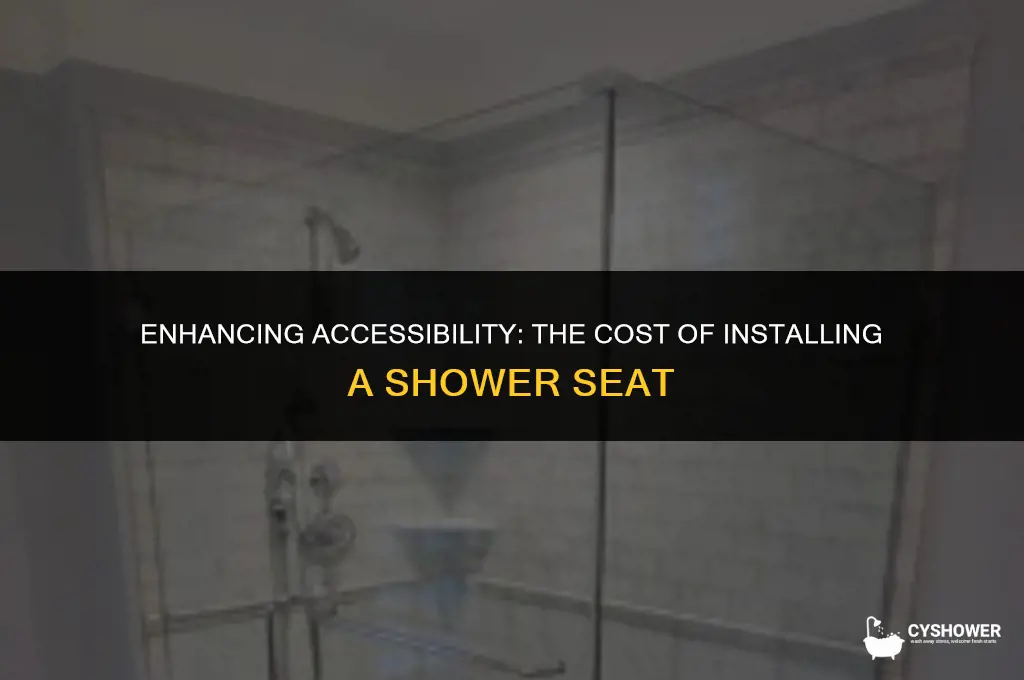 how much to add a shower seat