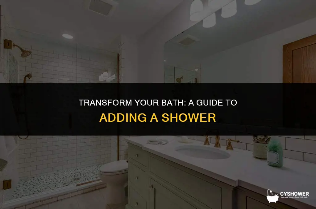 how much to add a shower to a bathtub