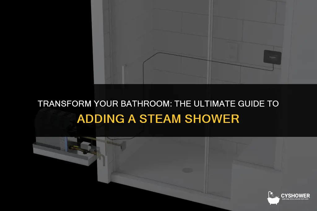 how much to add a steam shower