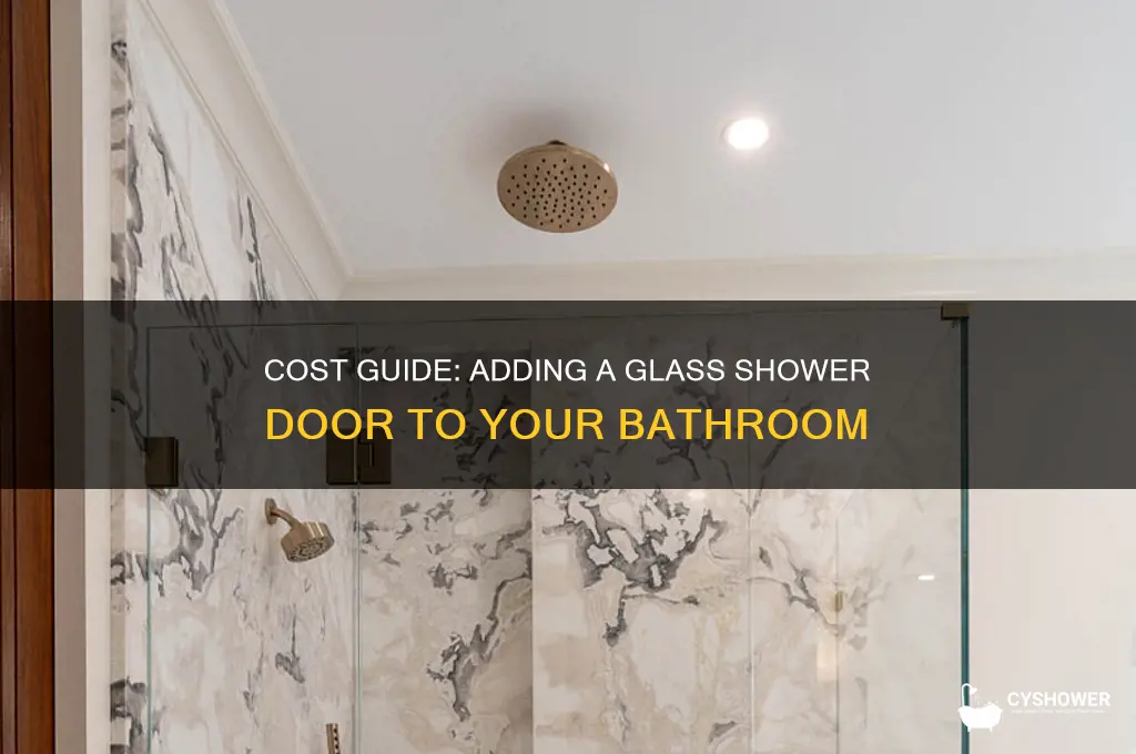 how much to add glass shower door