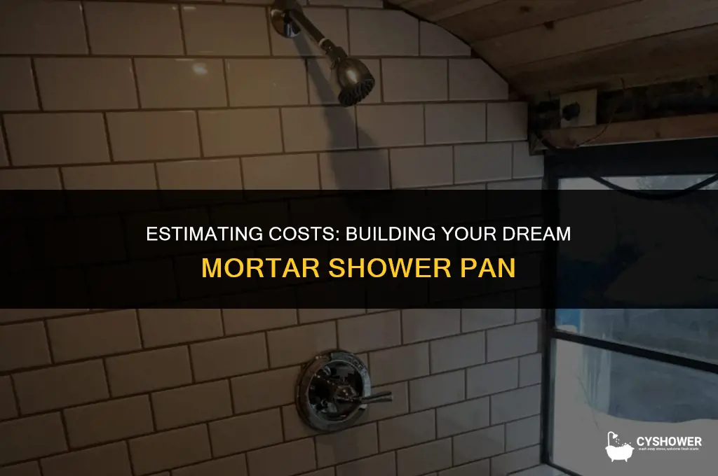 how much to build a mortor shower pan