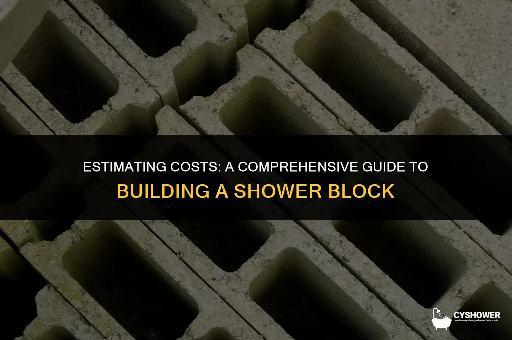 how much to build a shower block