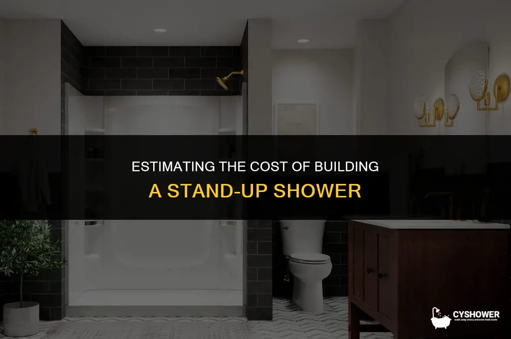 how much to build a stand up shower
