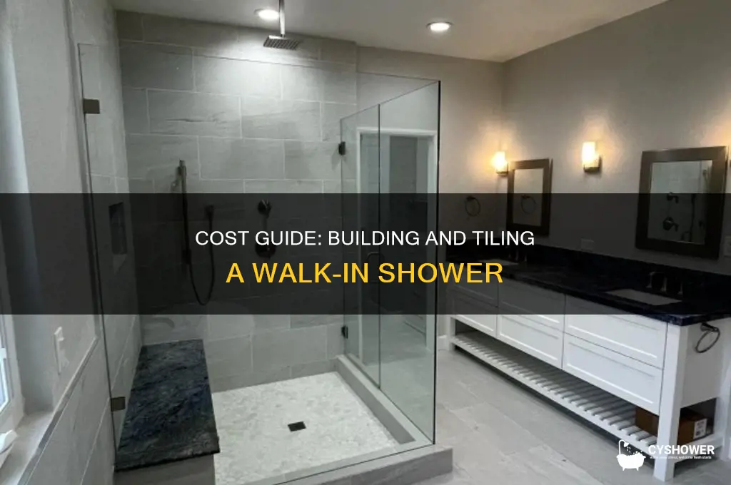 how much to build and tile walk in shower