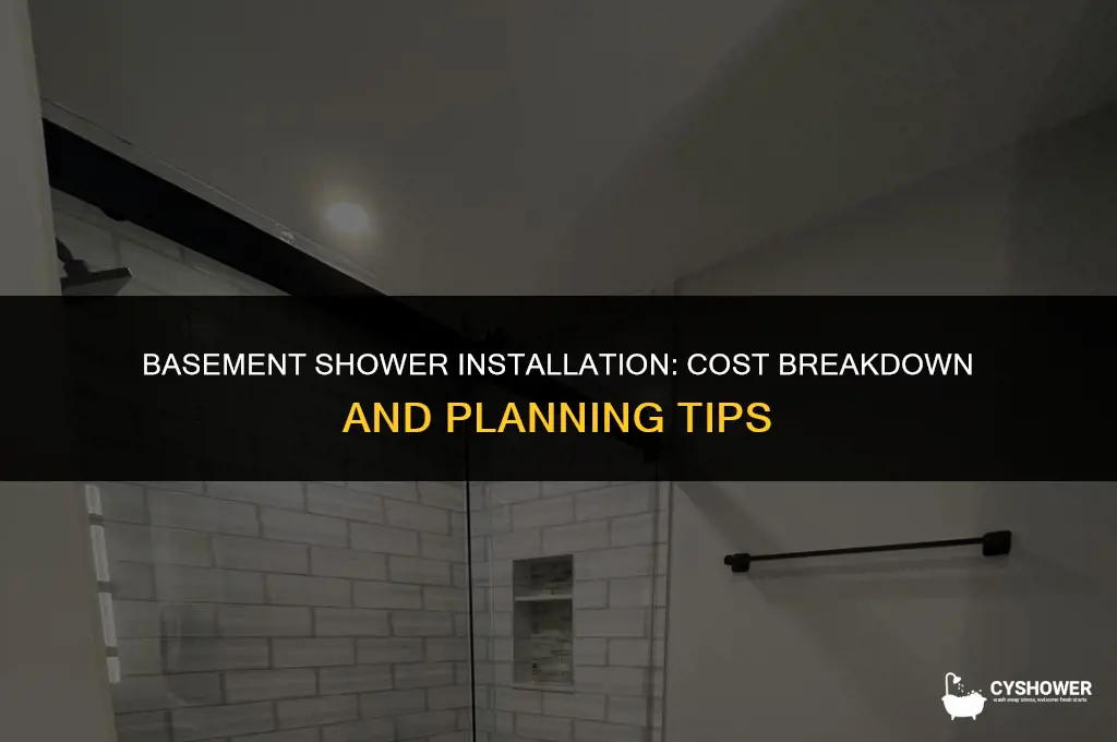 how much to build shower in basement