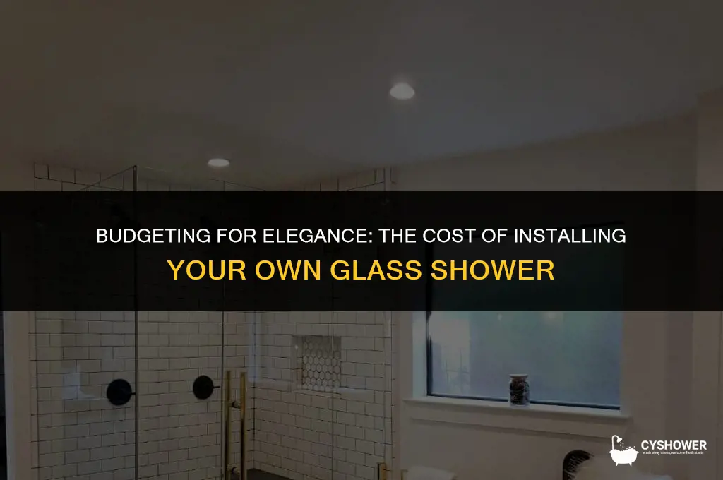 how much to buy my own glass shower