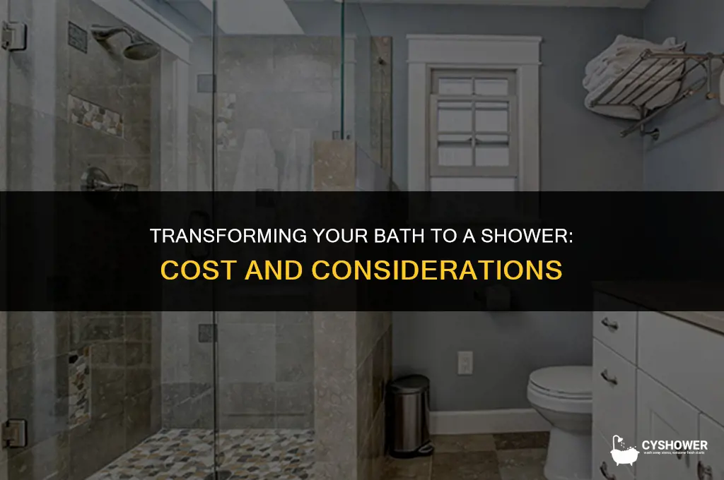 how much to change a bath to a shower