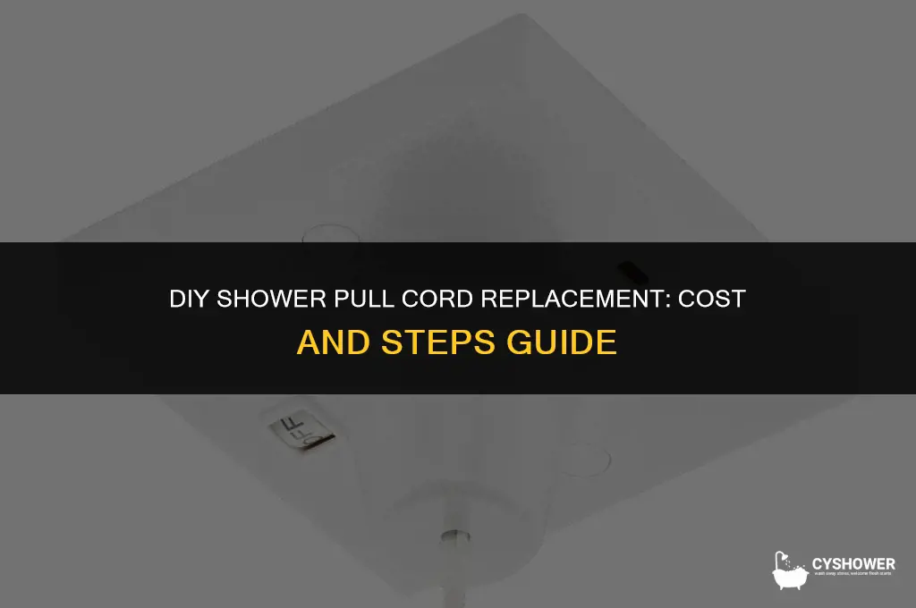 how much to change a shower pull cord